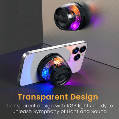 Portronics Bluetooth Speaker With RGB Light & Stand - 6W Magnetic