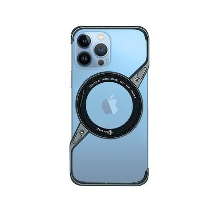 GRUNX Nexis magnetic aluminium iPhone metal case grey with 360 rotatable grip MagSafe compatible India