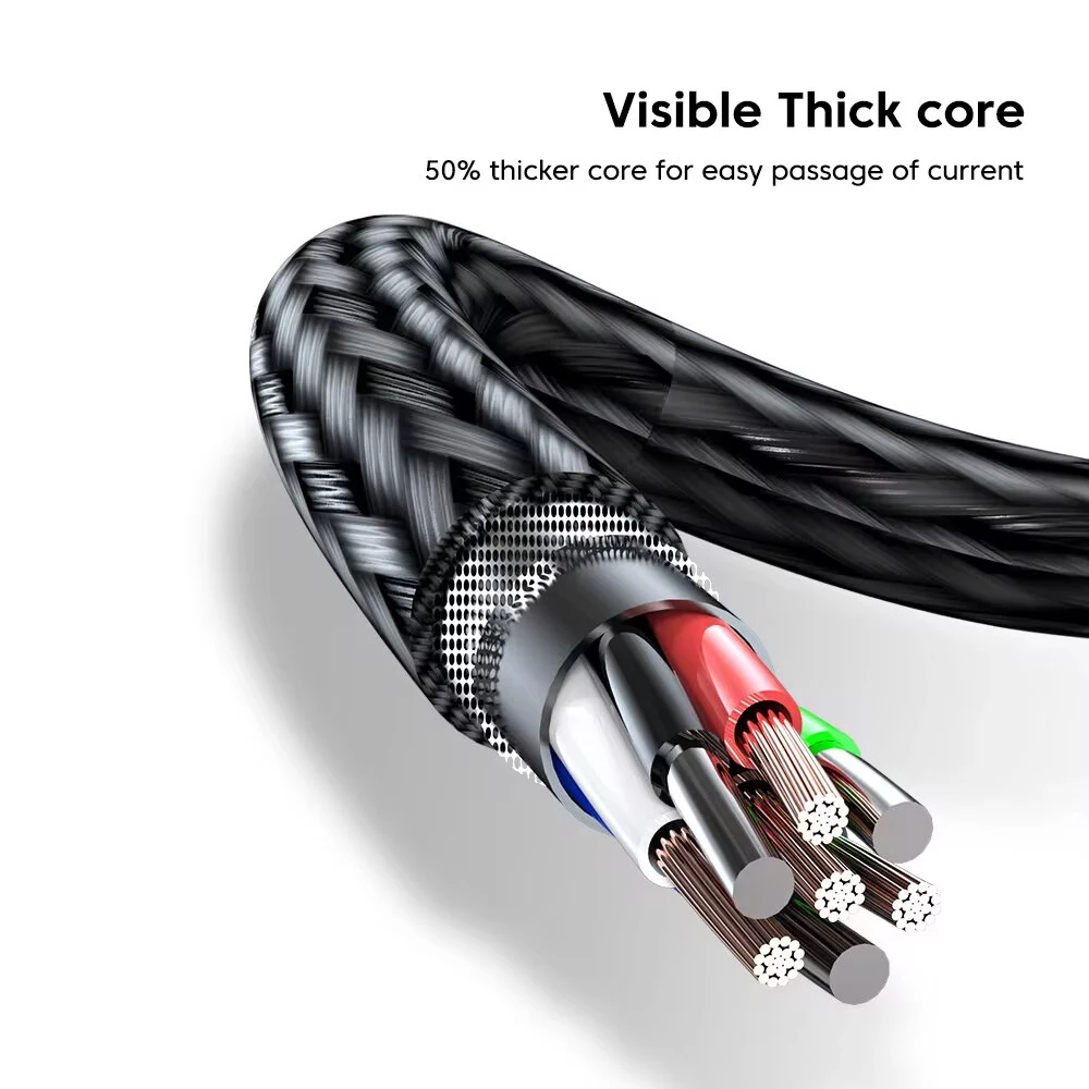 GRUNX Object 66W cable OTG data transfer between phone and USB drive on Indian office desk