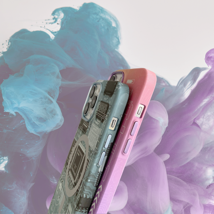 GRUNX Ocean iPhone 14 Pro 14 Pro Max purple case easy install remove MagSafe hard shell India