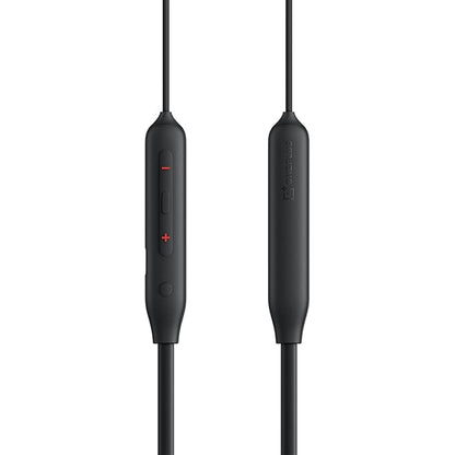 Black inline remote control cable with red +/- buttons on one end and a small white brand logo on the other, shown on a plain white background.