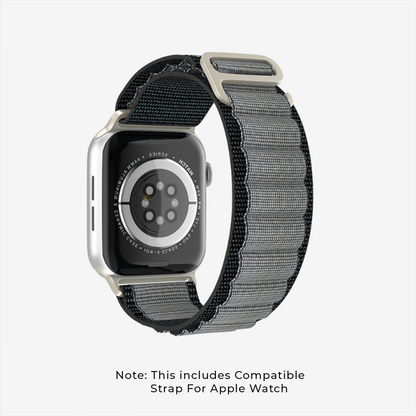 GRUNX Paris gray Apple Watch strap compatibility chart series 1 to 9 SE Ultra 38mm 42mm India