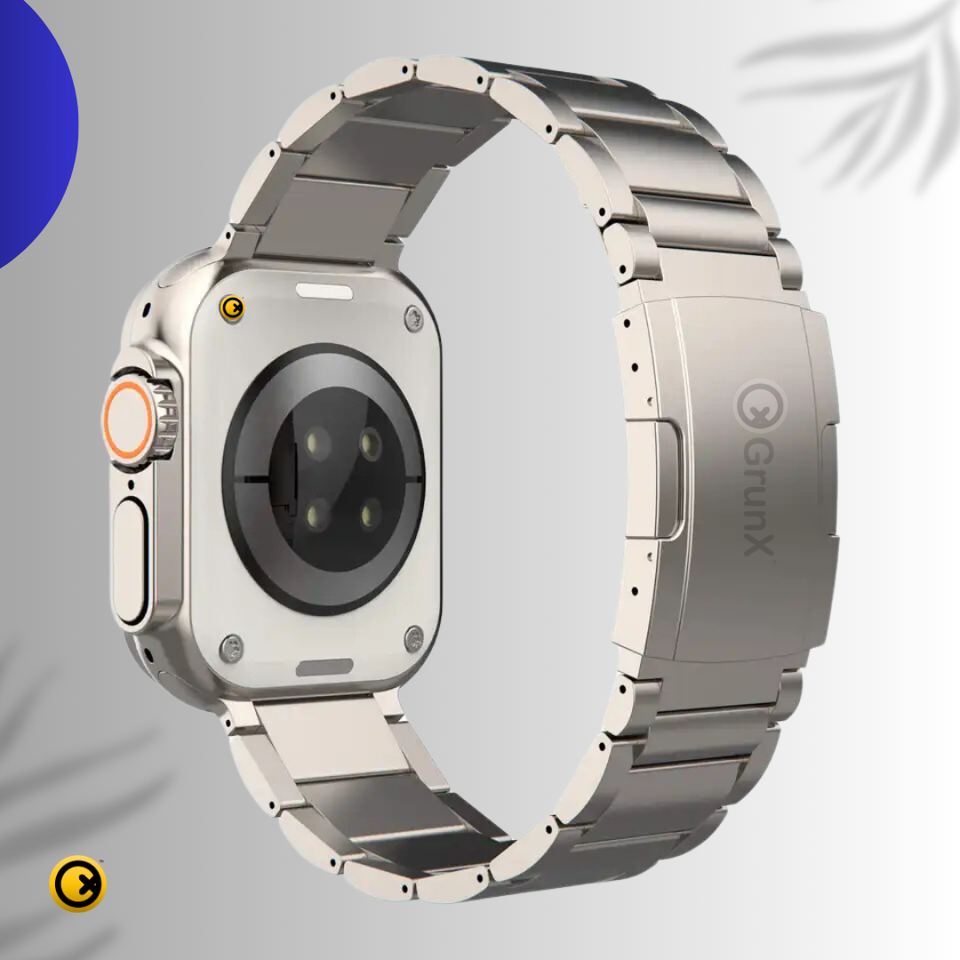 GRUNX Rabbit Apple Watch Ultra strap on wrist during outdoor activity India lifestyle