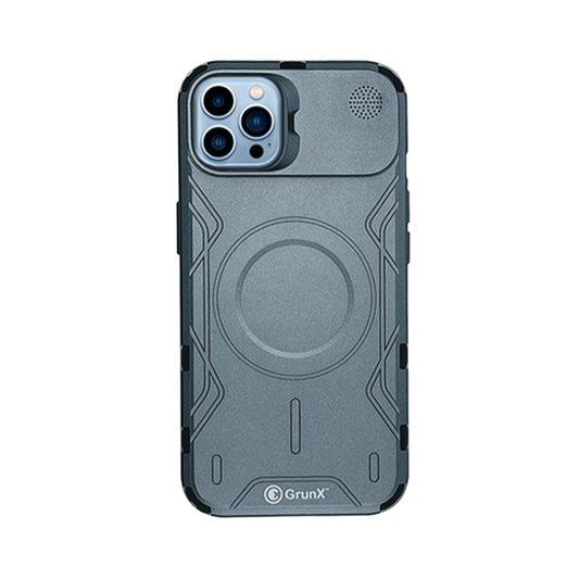 GRUNX Robot aluminum alloy iPhone metal case with MagSafe iPhone 14 15 sleek modern design India front view