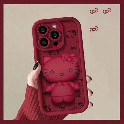 GRUNX Rose red rich colour iPhone 15 case showing easy-to-hold ergonomic grip design and premium finish India