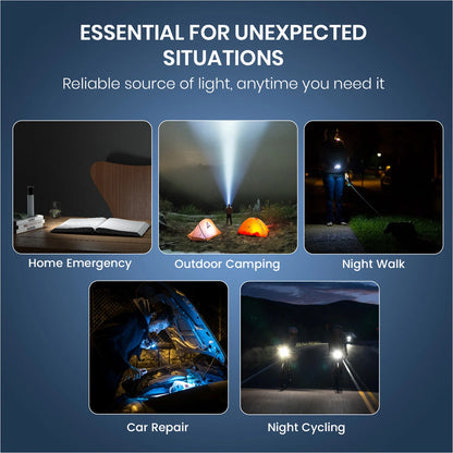 Portronics multifunction LED flashlight showing side panel light and primary torch beam India