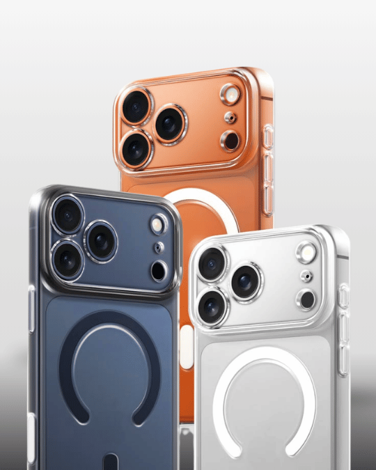GrunX phone cases category banner to highlight www.grunx.in sell phone cases & covers in this photo anti yellow transparent phone cases to airbag case with grey background. Additionally different material such as aluminium cases, carbon fiber cases, steel case and titanium cases in India.