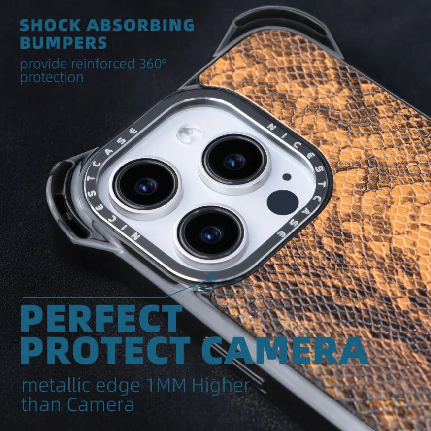 Slim iphone leather cover durable finish close view GRUNX India.