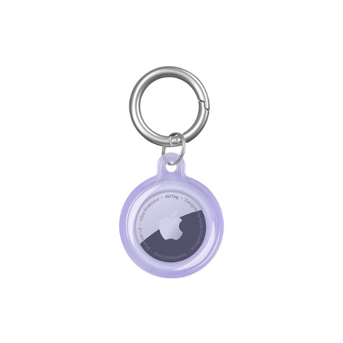 Airtag Case Apple Airtag  Purple Protective AirTag Keychain Case And Metal Keyring Attachment Tokyo Grunx in India