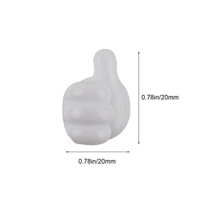 White ceramic vase with dimensions indicated on a white background
