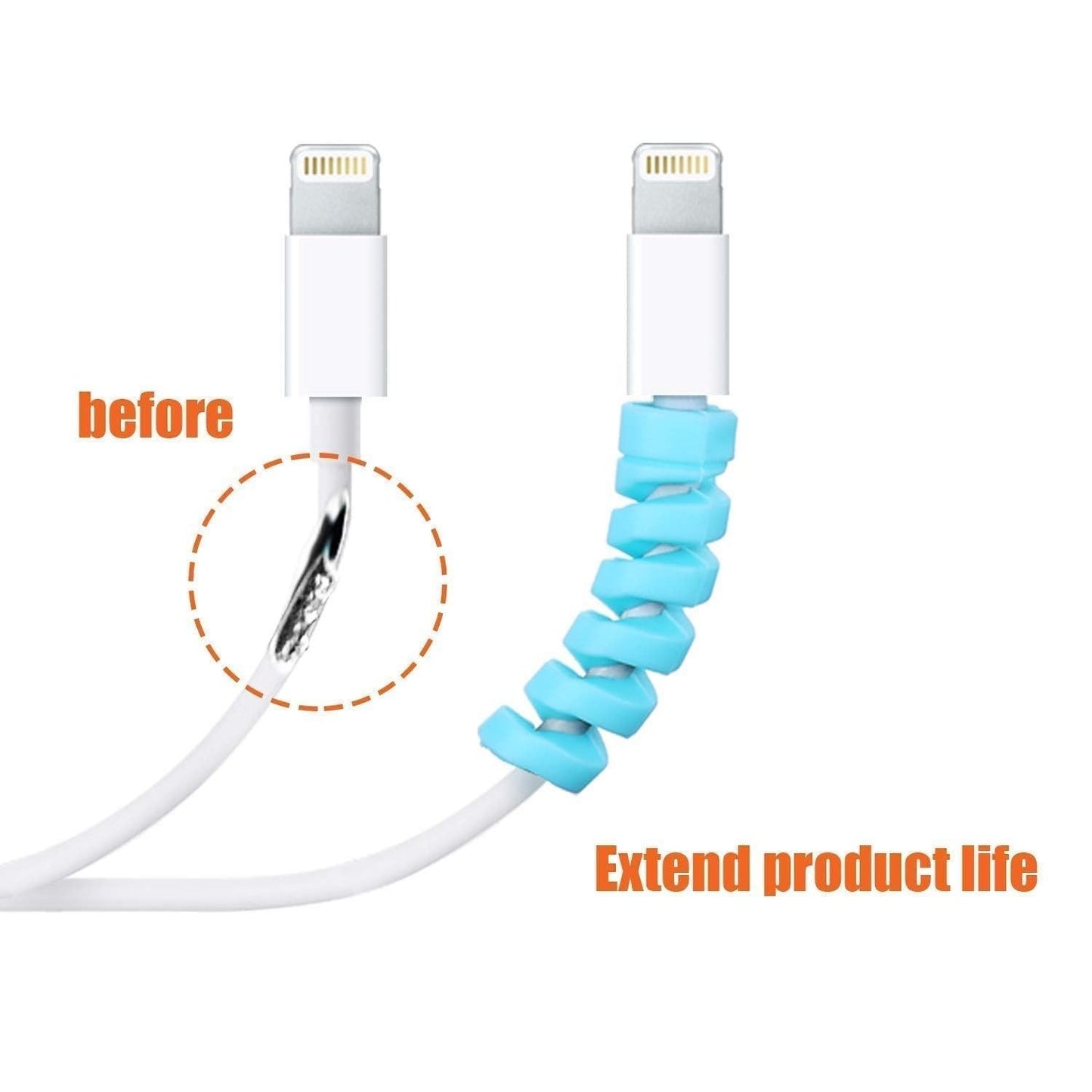 Twist Premium Cable Protector compactly stored in a tech bag, highlighting its portability and convenience for travelers – available at GrunX