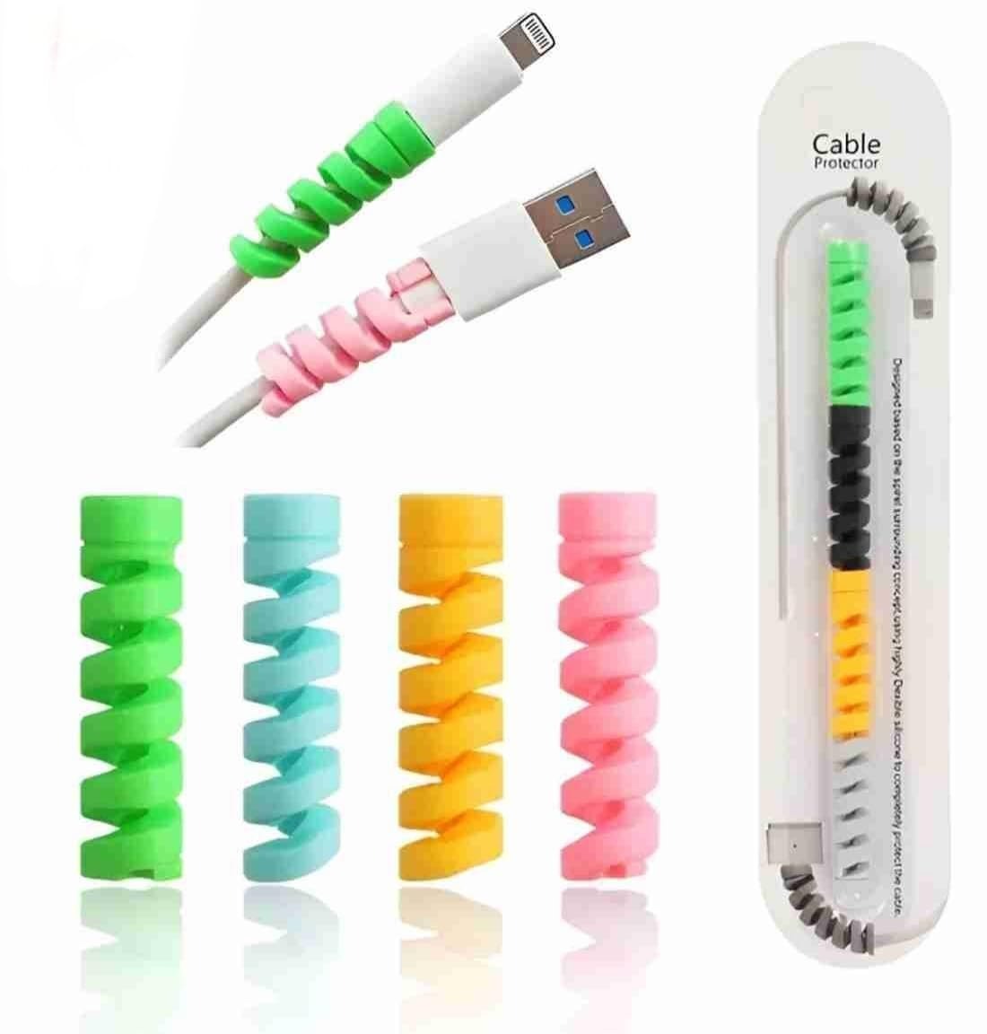 Twist Premium Cable Protector – Spiral silicone sleeve designed to prevent cable wear and tear – available at GrunX
