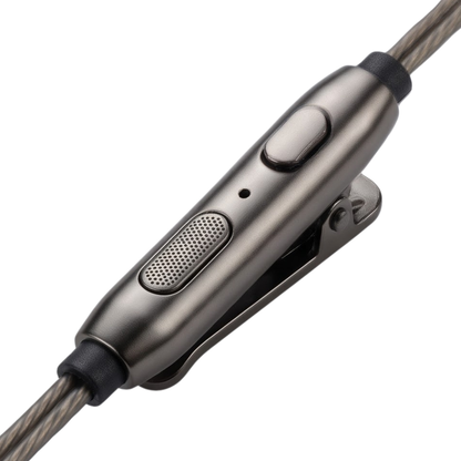 GrunX Type C Wired Headphones Cable and Control Close-Up
