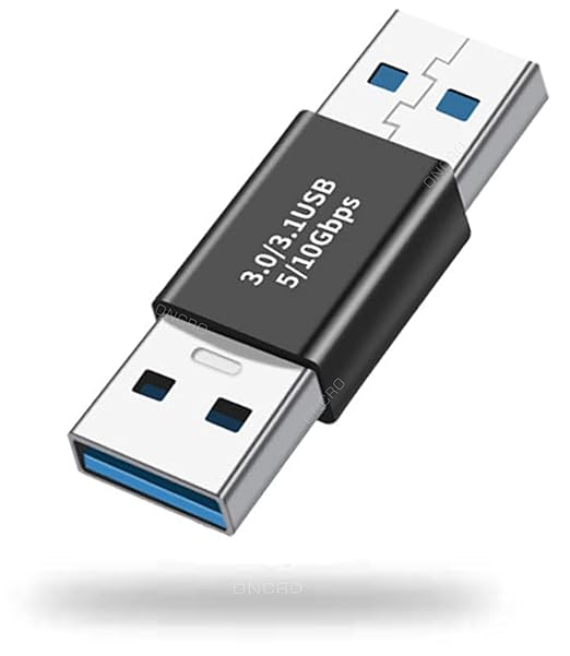 USB-A to USB-A male to male adapter, USB 3.0/3.1 5/10Gbps connector