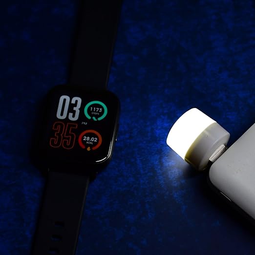 GRUNX USB LED night light plugged into power bank travel essentials compact portable night lamp