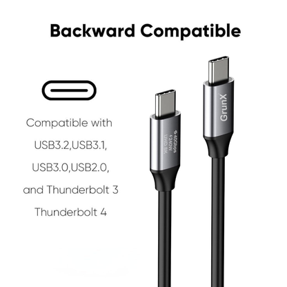 USB4 USB-C to USB-C Cable 8K backward compatible with USB 3.2 USB 3.1 USB 3.0 USB 2.0 Thunderbolt 3 and Thunderbolt 4