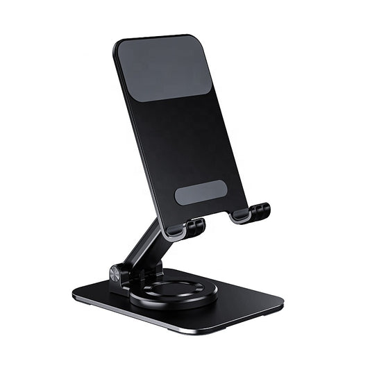 GRUNX Vista portable tablet and phone stand with adjustable viewing angle on office desk