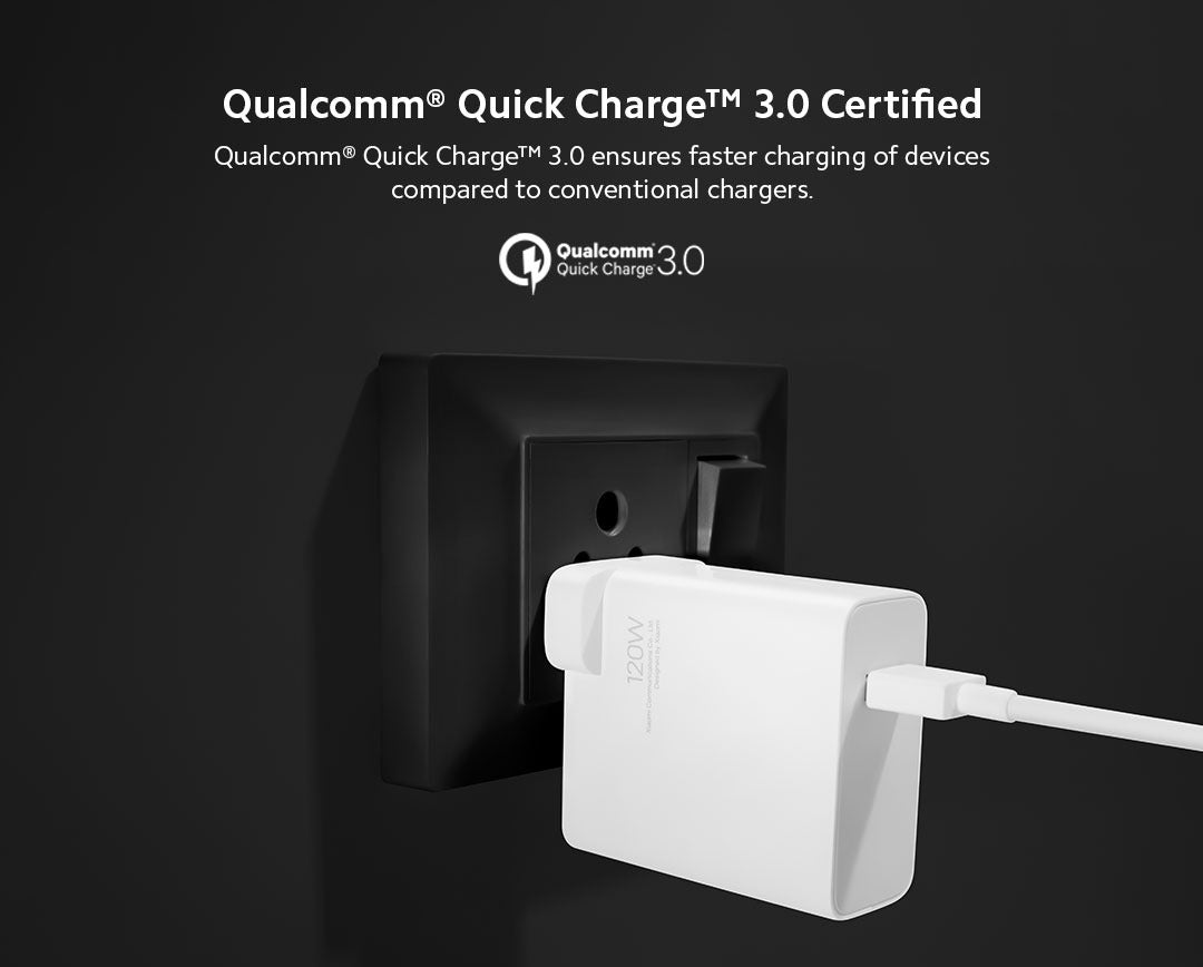 Packaging of Xiaomi 120W HyperCharge Adapter Combo – Highlighting included USB-C cable and charger specifications – available at GrunX