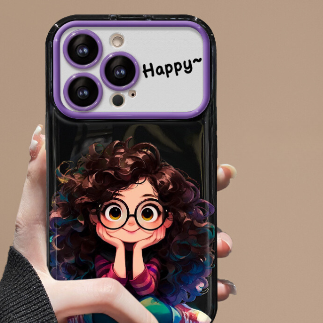 GRUNX Zoya iPhone case close-up showing built-in mirror next to camera lens protection shockproof TPU India