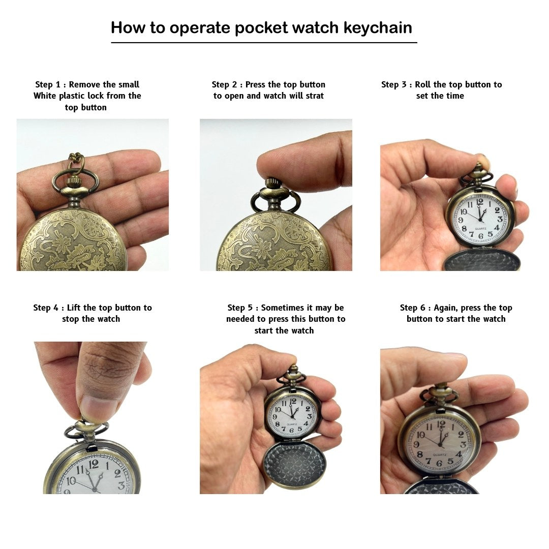 Packaging of Retro Starbucks Design Pocket Watch with Metal Keychain, emphasizing its collectible nature and suitability as a gift – available at GrunX