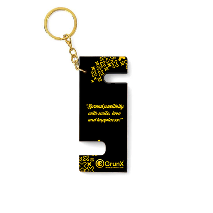 Wood Life Quotes Keychain Stand For Mobile Phones - Pushpa