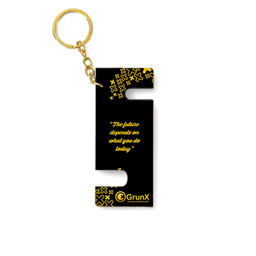 Wood Life Quotes Keychain Stand For Mobile Phones - Pushpa