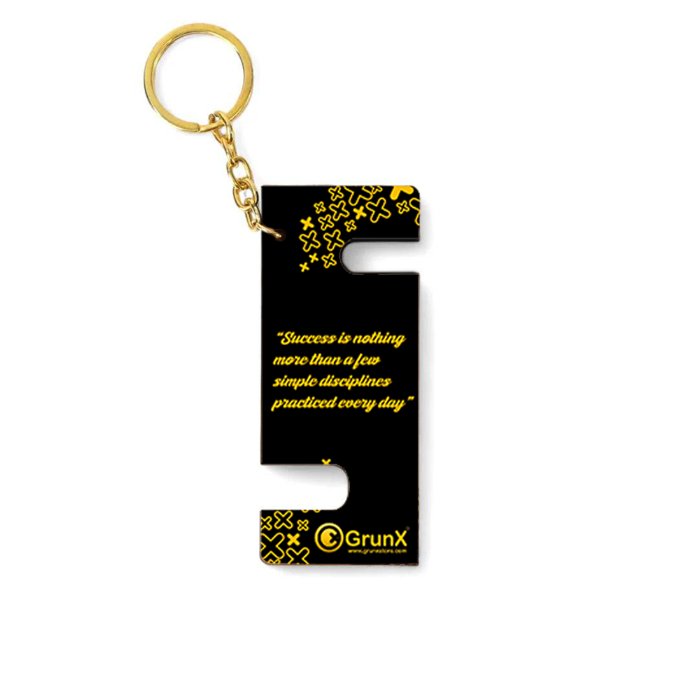Wood Life Quotes Keychain Stand For Mobile Phones - Pushpa