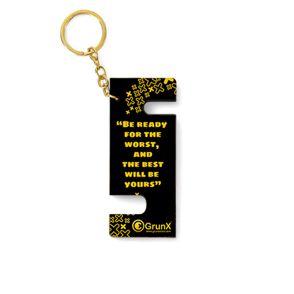 Wood Life Quotes Keychain Stand For Mobile Phones - Pushpa