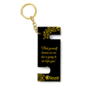 Wood Life Quotes Keychain Stand For Mobile Phones - Pushpa