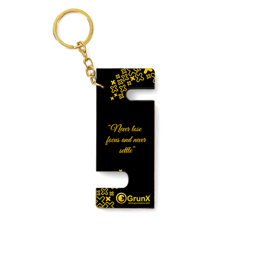 Wood Life Quotes Keychain Stand For Mobile Phones - Pushpa
